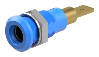 STAUBLI 64.4012-24 BANANA CONN, SKT, 25A, 60VDC, BLUE ROHS COMPLIANT: YES