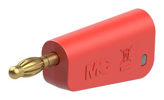 STAUBLI 66.2019-29 BANANA CONN, PLUG, 32A, 60VDC, RED
