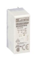 LOVATO ELECTRIC HR302CD024 MINIATURE RELAY, DPDT, 8A/24VDC
