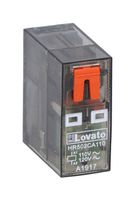 LOVATO ELECTRIC HR502CA110 MINIATURE RELAY, DPDT, 8A/110VAC, W/LED