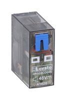 LOVATO ELECTRIC HR502CD110 MINIATURE RELAY, DPDT, 8A/110VDC, W/LED