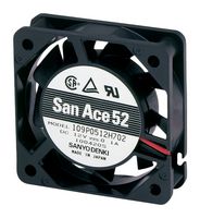 SANYO DENKI 109P0605H701 DC AXIAL FAN, 14.1CFM, 4100RPM, 5V