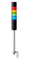 PATLITE LR6-402L8BK-RYGB SIGNAL TOWER, 4 TIER, RYGB, 88DB, 24VDC