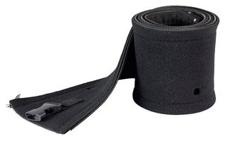 STARTECH WKSTNCMZP CABLE SLEEVE, ZIPPER WRAP, BLACK, 1M ROHS COMPLIANT: YES