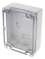 HAMMOND 1554FL2GYCL ENCLOSURE, MULTIPURPOSE, PC, GRAY/CLEAR