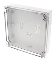 HAMMOND 1554RL2GYCL ENCLOSURE, MULTIPURPOSE, PC, GRAY/CLEAR