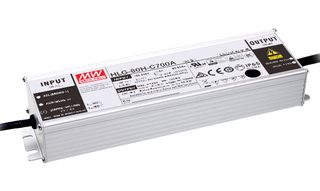 MEAN WELL HLG-80H-C700A LED DRIVER, CONSTANT CURRENT, 90.3W ROHS COMPLIANT: YES