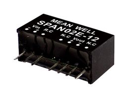 MEAN WELL SPAN02B-05 DC-DC CONVERTER, 1.5KV, 2W, SIP, 5V ROHS COMPLIANT: YES