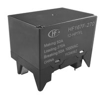 HONGFA HF167F-270/12-HPTF SOLAR RELAY, SPST-NO, 270A, 12VDC, TH
