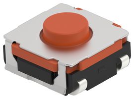 ALCOSWITCH - TE CONNECTIVITY STS35B35OJTTR TACTILE SWITCH, 0.05A, 24V, 350GF