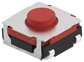 ALCOSWITCH - TE CONNECTIVITY STS35B26RJTTR TACTILE SWITCH, 0.05A, 24V, 260GF