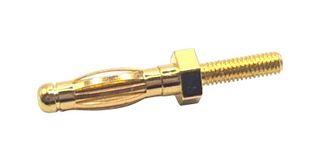 MUELLER ELECTRIC BU-168-M3-10MM BANANA CONN, PLUG, 20A, BRASS ROHS COMPLIANT: YES