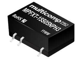 MULTICOMP PRO MPFXT-15S05NPH3 DC-DC CONVERTER, 5V, 0.2A ROHS COMPLIANT: YES