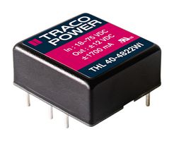 TRACO POWER THL 40-4823WI DC-DC CONVERTER, 15V/-15V, 1.35A ROHS COMPLIANT: YES