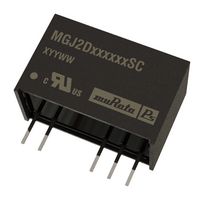 MURATA POWER SOLUTIONS MGJ2D151503SC DC-DC CONVERTER, 15V/-3V, 0.095A
