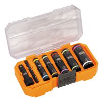 KLEIN TOOLS 65619 IMPACT SOCKET SET, 1/4" AND 3/8" DRIVE
