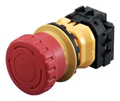IDEC XN1E-BV422MR E-STOP SW, DPST-NO/DPST-NC, 5A, 250VAC