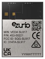 EZURIO 453-00221C WI-FI & BLUETOOTH MODULE, 2.4GHZ, 4MB