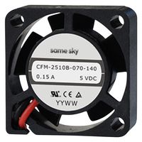 SAME SKY CFM-2510B-1100-218 DC FAN, 21.8DBA, 12V, 0.6W, 25X10MM