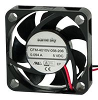 SAME SKY CFM-4010V-185-314 DC FAN, 31.4DBA, 12V, 1.22W, 40X10MM