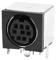 SAME SKY MD-80SM MINI DIN CONNECTOR, R/A RCPT, 8POS, THT