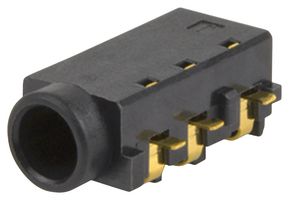SAME SKY SJ-3503-SMT-TR PHONE AUDIO CONN, R/A STEREO JACK, 5P ROHS COMPLIANT: YES