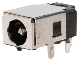 SAME SKY PJ-086H DC PWR JACK, R/A, 1.65MM, 5A/24VDC, THT