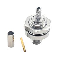 MUELLER ELECTRIC BU-1420303801 RF CONN, SMA BULKHD JACK, 50 OHM, CABLE ROHS COMPLIANT: YES