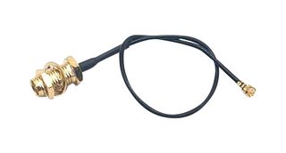 MUELLER ELECTRIC BU-4150100150 CBL ASSY, SMA RP JACK-R/A U.FL PL, 150MM ROHS COMPLIANT: YES