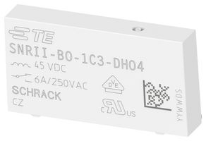 SCHRACK - TE CONNECTIVITY 1558941-1 PCB RELAY, SPDT, 6A, 4.5VDC, TH
