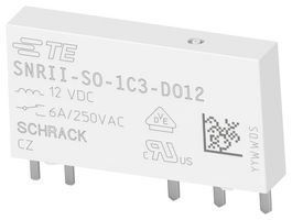SCHRACK - TE CONNECTIVITY 1558942-3 PCB RELAY, SPDT, 6A, 12VDC, SOCKET