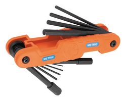 KLEIN TOOLS 70550M HEX KEY SET, FOLDING, 10 PIECE