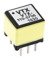 VIGORTRONIX VTX-110-0706 PULSE TRANSFORMER, 605UH/0.45 OHM, 1:1:1