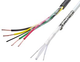 TE CONNECTIVITY - RAYCHEM 2021D0309-0 TWINAXIAL CABLE, 21AWG, BLACK, 1M