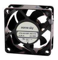 SAME SKY CFM-6015BF-035-252-20 DC FAN, 15.38CFM, 25.2DBA, 5VDC ROHS COMPLIANT: YES
