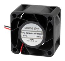 SAME SKY CFM-4028BH-1250-622-22 DC FAN, 29CFM, 62.2DBA, 12VDC ROHS COMPLIANT: YES