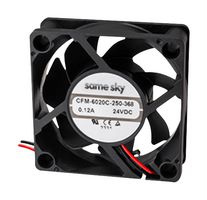 SAME SKY CFM-6020C-260-367-22 DC FAN, 30.16CFM, 36.7DBA, 24VDC