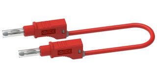 CAL TEST ELECTRONICS CT2148-100-2 TEST LEAD, 4MM BANANA PLUG-PLUG, RED, 1M