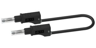 CAL TEST ELECTRONICS CT2148-50-0 TEST LEAD/4MM BANANA PLUG-PLUG/BLK/500MM