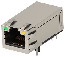 TE CONNECTIVITY 2496695-4 RJ45 CONN, R/A JACK, 8P8C, 1PORT, THT ROHS COMPLIANT: YES