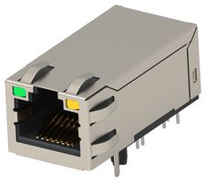 TE CONNECTIVITY 2496558-1 RJ45 CONN, R/A JACK, 8P8C, 1PORT, THT ROHS COMPLIANT: YES