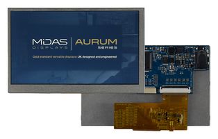 Midas Displays Module MVT-H043000 MIDAS DISPLAYS, TFT DISPLAY, NO TOUCHSCREEN, 4.3