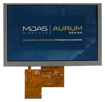 MIDAS DISPLAYS MVT-R050000 TFT DISPLAY, NO TOUCHSCREEN, 5", RGB