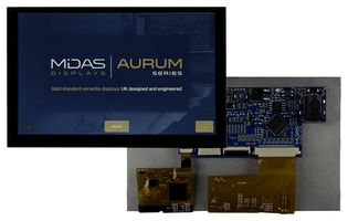 Midas Displays Module MVT-E050000C MIDAS DISPLAYS, TFT DISPLAY, NO TOUCHSCREEN, 5
