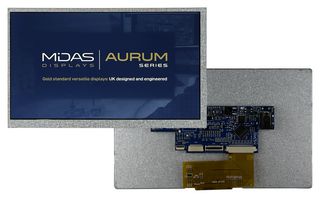 MIDAS DISPLAYS MVT-E070000 TFT DISPLAY, NO TOUCHSCREEN, 7"/SPI/QSPI