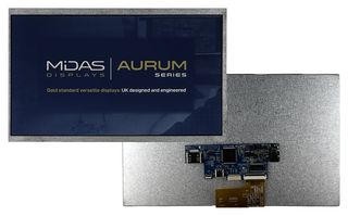 MIDAS DISPLAYS MVT-H101000 TFT DISPLAY, NO TOUCHSCREEN, 10.1", HDMI