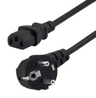 PWR CORD, CEE 7/7-IEC 60320-C13, BLK, 8'