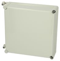 FIBOX EKO 80-G-2FSH COVER HINGED COVER, LT GREY, PC, 280X280X80MM ROHS COMPLIANT: YES
