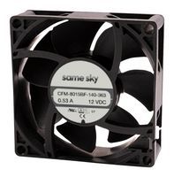 SAME SKY CFM-8038BF-4130-631 DC AXIAL FAN, 100.58CFM, 20.16W, 48V