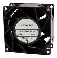 SAME SKY CFM-8025BG-480-561 DC AXIAL FAN, 84.45CFM, 10.56W, 48V